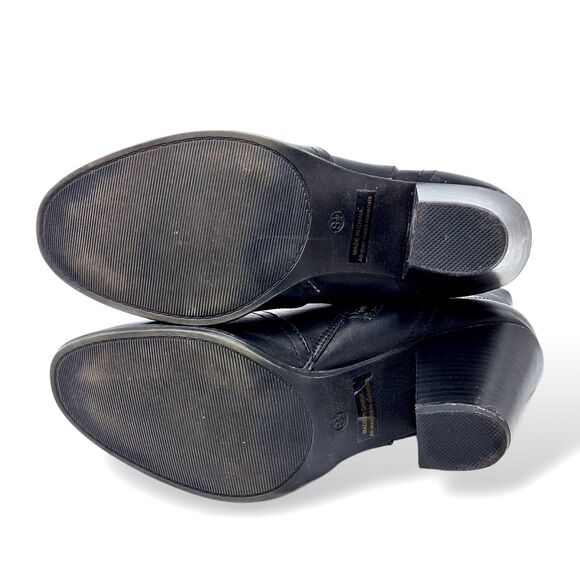 Dream Pairs Black Kendal Ankle Boots Size 8.5 – 3” Block Heel Zip Closure - Picture 7 of 10